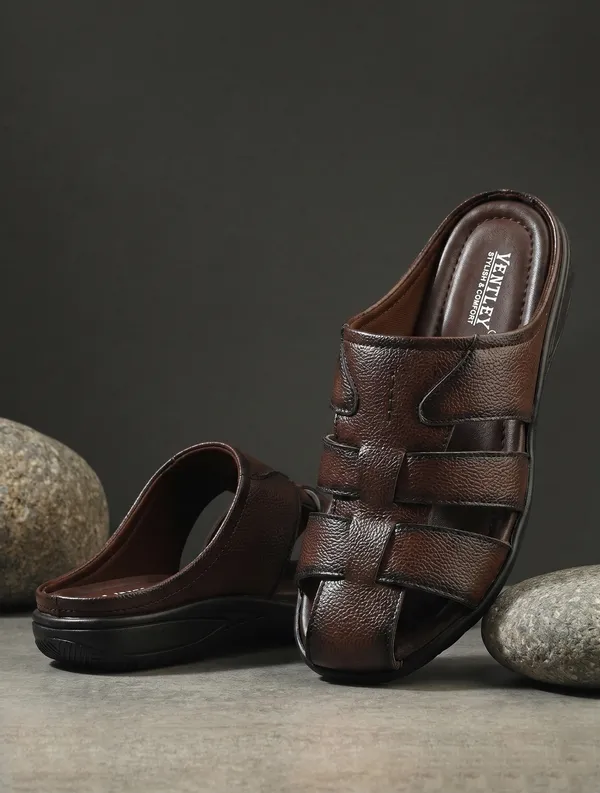 Dark_Brown_Synthetic_Leather_Closed_Toe_Multi_Strap_Sandals_For_Men