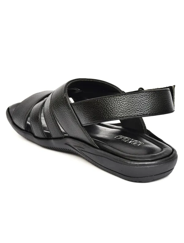 Black_Synthetic_Leather_Ankle_Buckle_Double_Strap_Sandals_For_Men