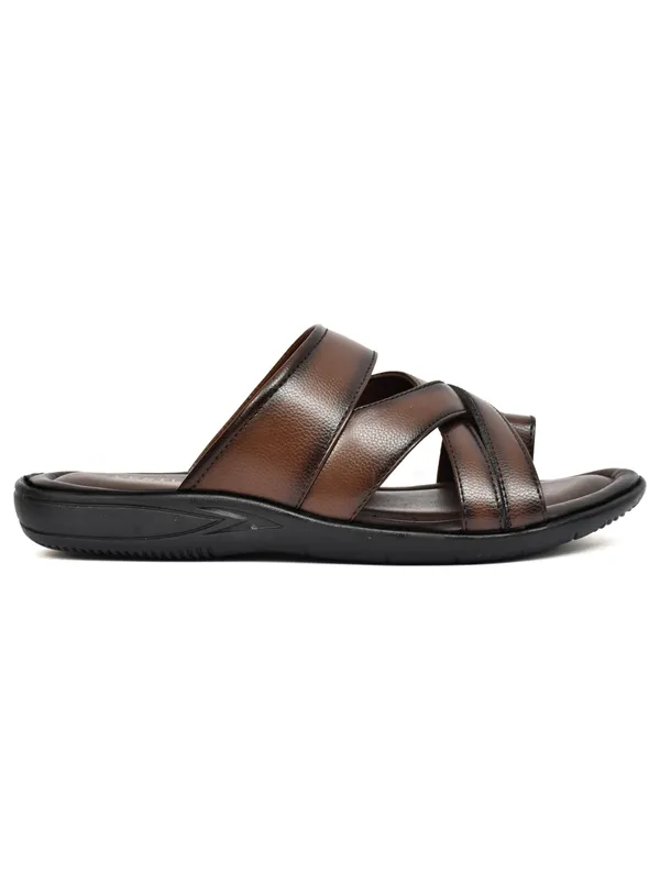 Dark_Brown_Synthetic_Leather_Criss_Cross_Strap_Sandals_For_Men
