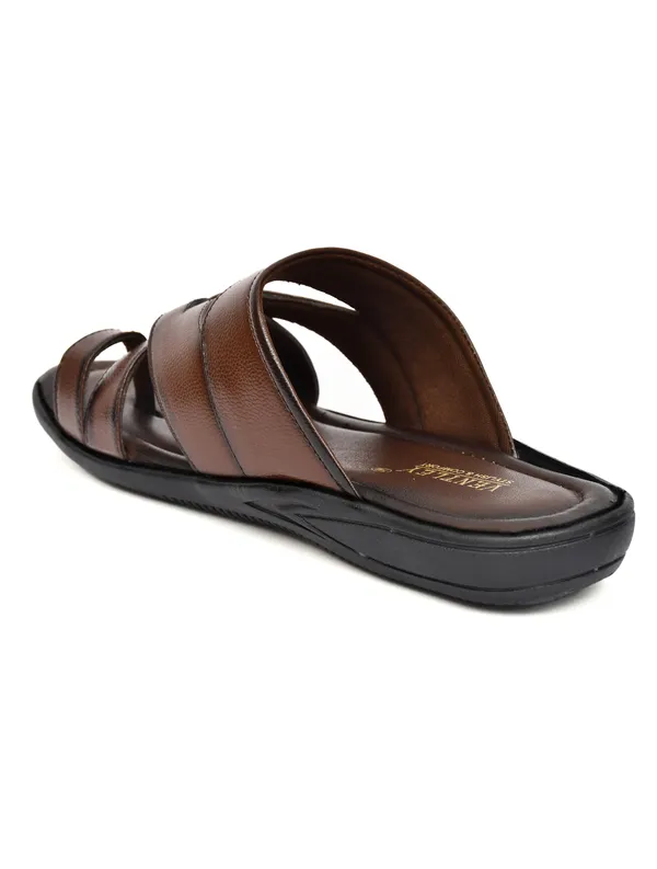 Dark_Brown_Synthetic_Leather_Criss_Cross_Strap_Sandals_For_Men