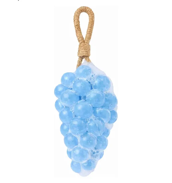 Decorative_Blue_Bath_Sponge_With_Rope_Handle