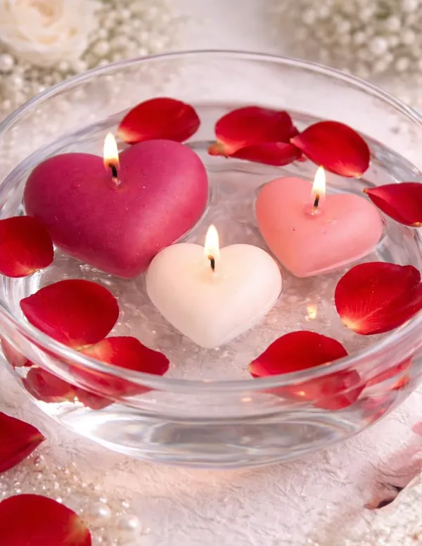 Heart-Shaped_Floating_Candles_With_Rose_Petals_-_Set_Of_3