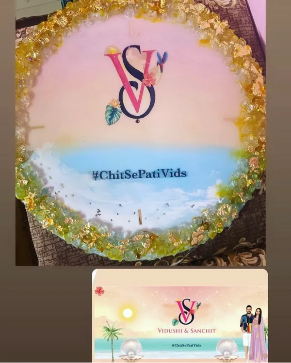 Customized_Wedding_Event_Backdrop_Board_With_Monogram_And_Hashtag_-_Circular_Design_With_Golden_Border
