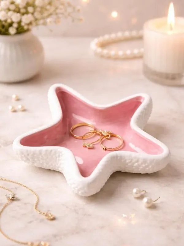 Pink_Star-Shaped_Ceramic_Jewelry_Tray