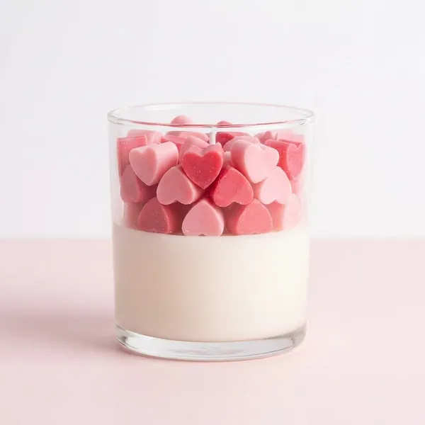 Pink_Heart-Shaped_Wax_Candle_In_Glass_Holder_With_White_Base