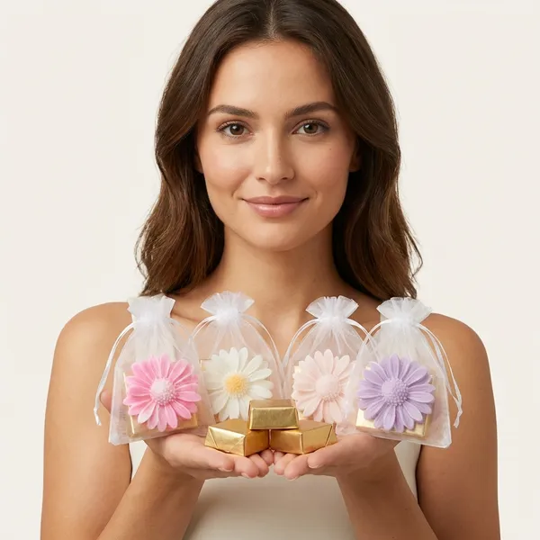 Floral_Soap_Gift_Set_In_Organza_Pouches_-_Pack_Of_4_(Assorted_Colors)