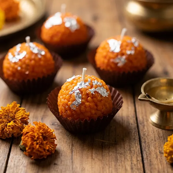 Boondi_Laddu_Decorative_Candle