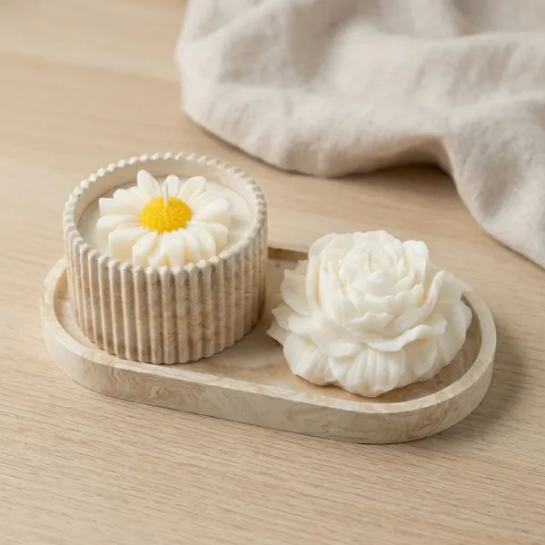 Handcrafted_Floral_Decorative_Soap_Set_-_Daisy_&_Rose_Design_On_Wooden_Tray