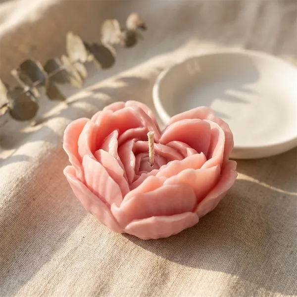 Handcrafted_Rose_Flower_Candle_Set_-_Pastel_Colors_(Pack_Of_4)