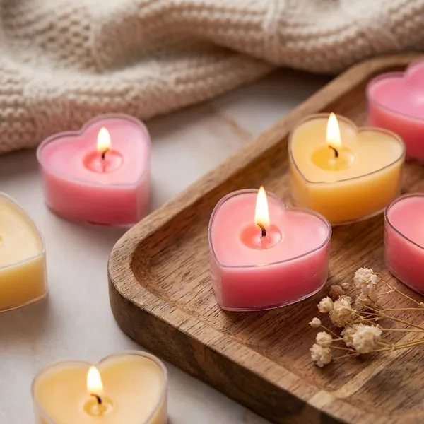 Heart-Shaped_Scented_Candles_Set_-_Pink_And_Beige_Tealights