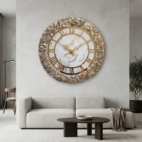 Decorative_Crystal_Wall_Clock_With_Roman_Numerals_-_Gold_And_White