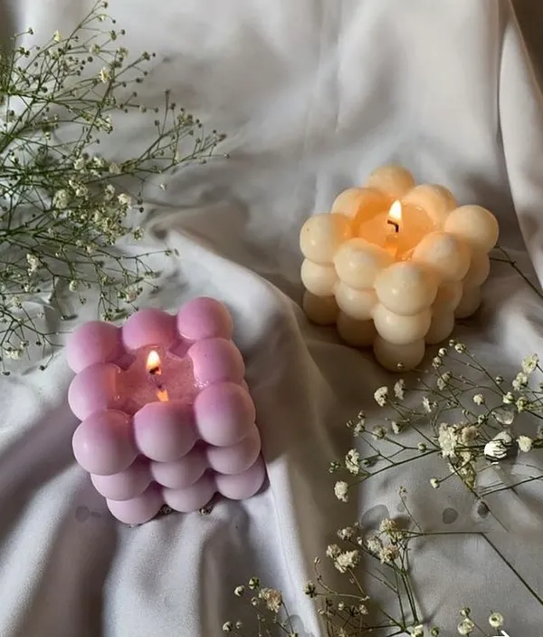 Decorative_Bubble_Candles_Set_-_Pink_And_Cream