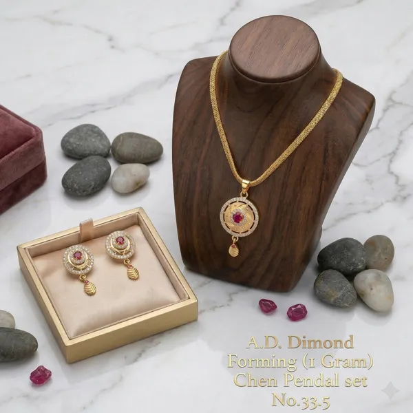 Gold_Alloy_Necklace_&_Earring_Set_For_Women