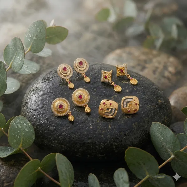 Gold_Alloy_Stud_Earrings_For_Women_(Pack_of_4)