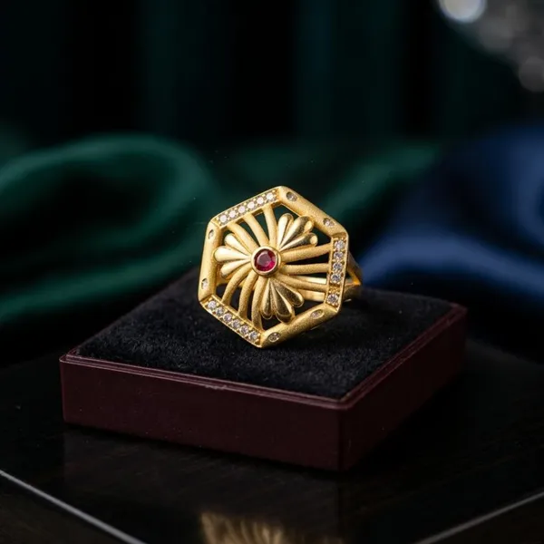 Gold_Alloy_Statement_Ring_For_Women