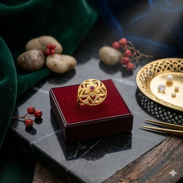 Gold_Alloy_Floral_Ring_For_Women