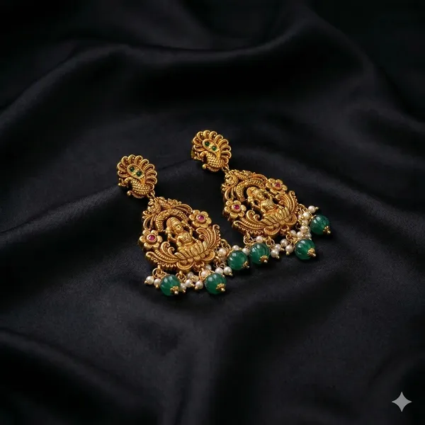 Gold_Oxodised_Alloy_Temple_Jewelry_For_Women