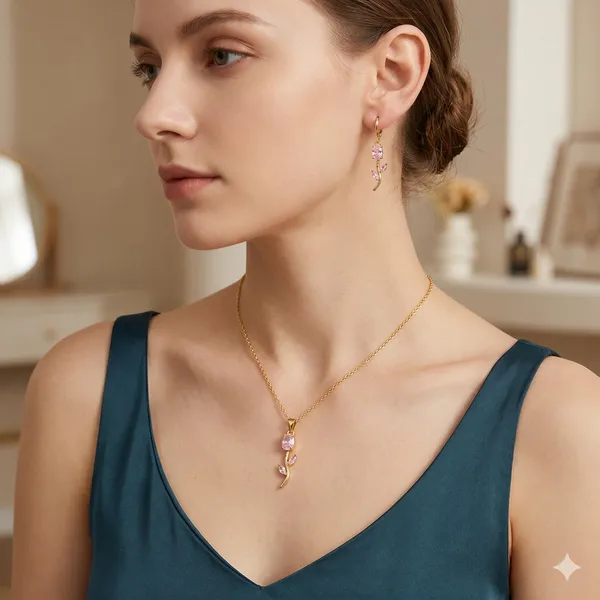 TULIP_Necklace_Bracelet_Earrings_COMBO_SET