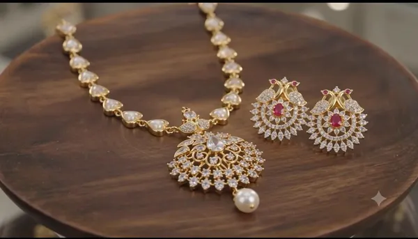 White_heart_pearl_necklace_for_women