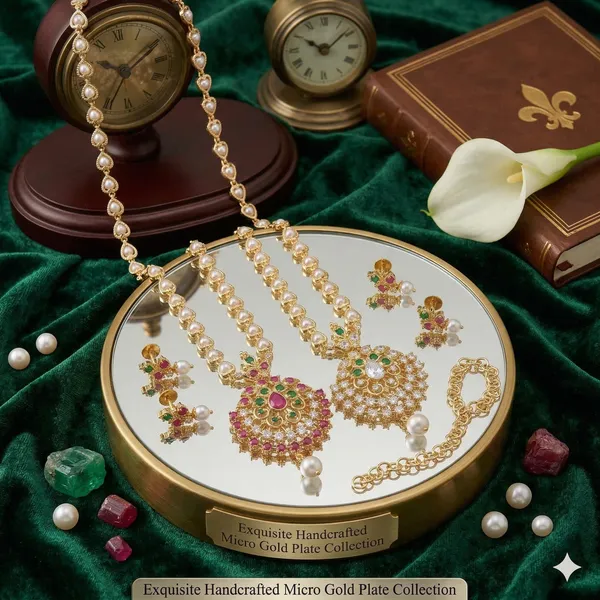 Gold_Alloy_Necklace_Set_with_Earrings_For_Women