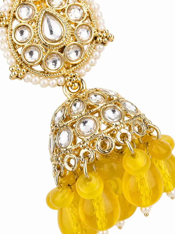 Indian_Shringar_Kundan_Jhumki_Earrings_|_Yellow_Bead_Jhalar_Traditional_Earrings_|_Ethnic_Festive_Jewelry