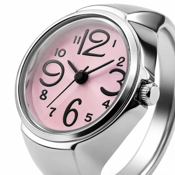Pink_Dial_Silver-Tone_Watch_Head_with_Arabic_Numerals
