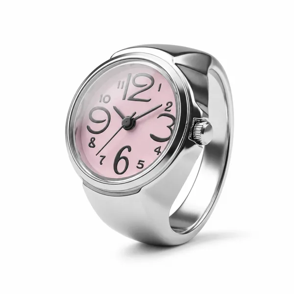 Pink_Dial_Silver-Tone_Watch_Head_with_Arabic_Numerals