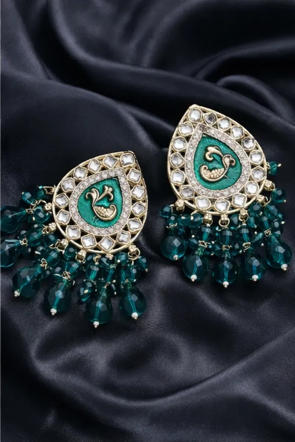 Meenakari_Kundan_Stud_Earrings_for_Women_|_Peacock_Design_Ethnic_Earrings_|_Indian_Shringar