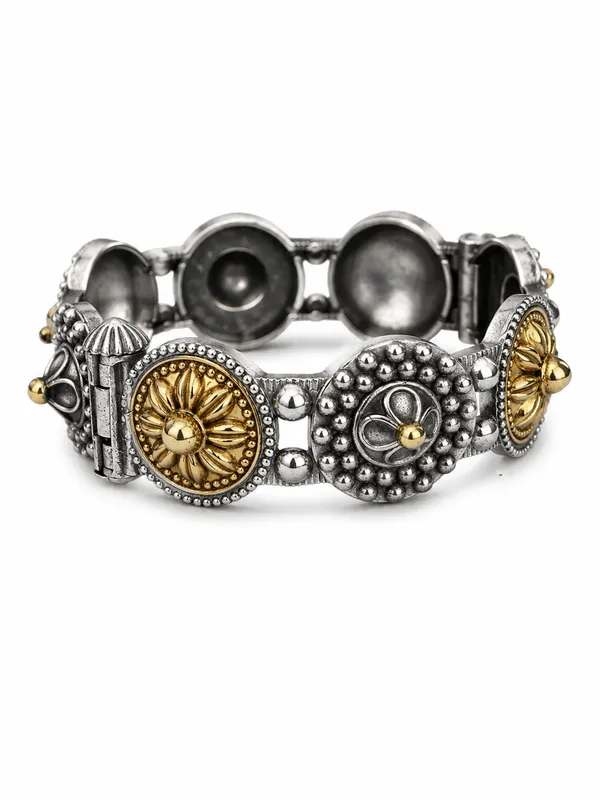 Indian_Shringar_Dual_Tone_Oxidised_Kada_for_Women_|_Antique_Brass_Adjustable_Screw_Bangle