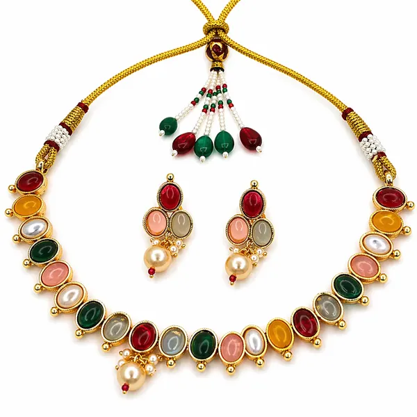 Indian_Shringar_Pearl_Kundan_Necklace_Set_|_Monalisa_Stone_Gold_Finish_Choker_with_Earrings_|_Adjustable_Ethnic_Jewelry