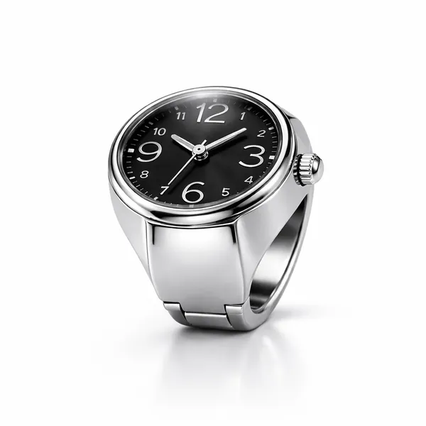 Classic_Analog_Wristwatch_with_Black_Dial_and_Metallic_Strap