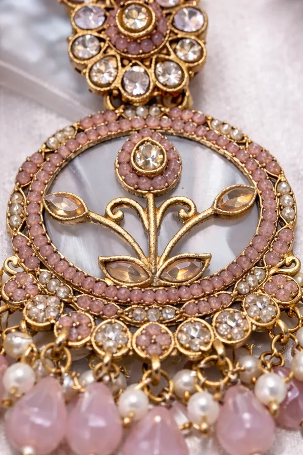 Indian_Shringar_Baby_Pink__Kundan_Statement_Earrings_|_MOP_Floral_Design_with_Pearl_Drops_|_Ethnic_Festive_Jewelry