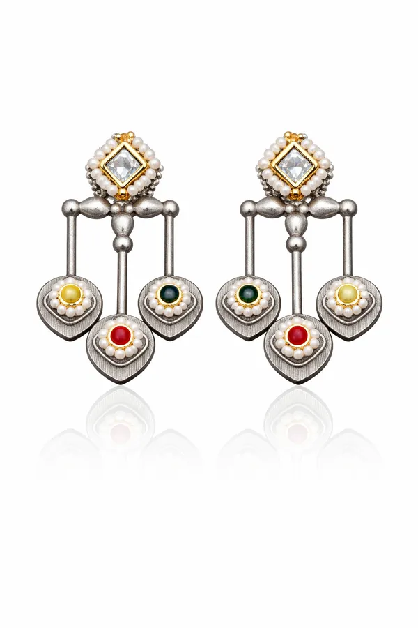 Silver_Replica_Sea_White_Multi_Stone_Designer_Earrings_|_Brass_Ethnic_Statement_Earrings_for_Women