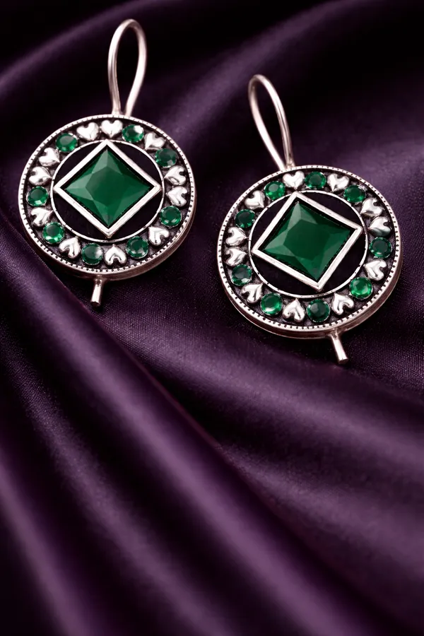 Green_Monalisa_Stone_Earrings_for_Women_|_German_Silver_Finish_Brass_Earrings_|_Lightweight_Ethnic_Jewelry_(1.2_Inch)