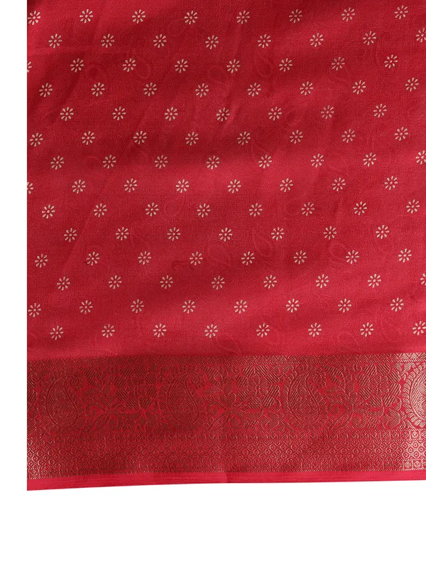 Crimson_Red_Banarasi_Art_Silk_Saree_with_Traditional_Folk_Dance_Print_&_Rich_Zari_Border