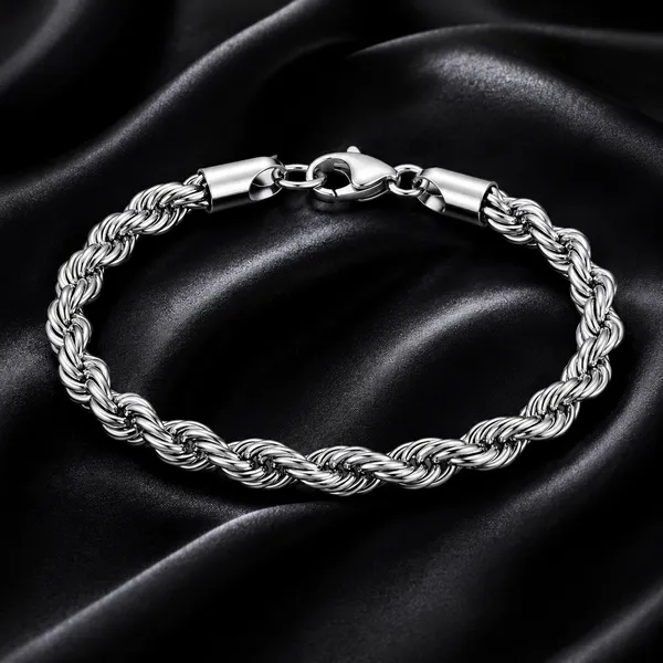 Silver-Toned_Twisted_Rope_Chain_Bracelet