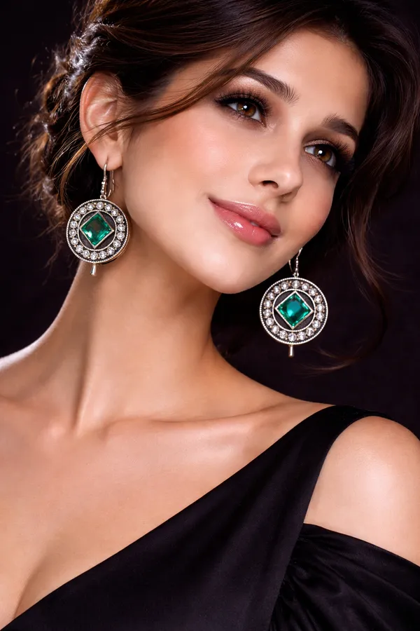 Sea_Green__Monalisa_Stone_Earrings_for_Women_|_German_Silver_Finish_Brass_Earrings_|_Lightweight_Ethnic_Jewelry_(1.2_Inch)