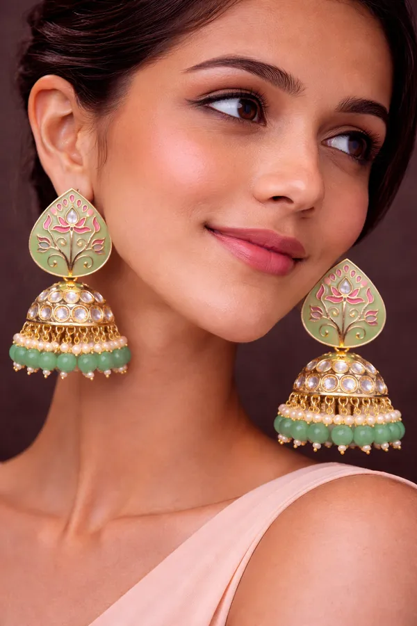 Elegant_Kundan_Meenakari_Jhumki_Earrings_for_Women_|_Traditional_Pearl_Drop_Ethnic_Jewelry_|_Lightweight_Wedding_&_Festive_Wear