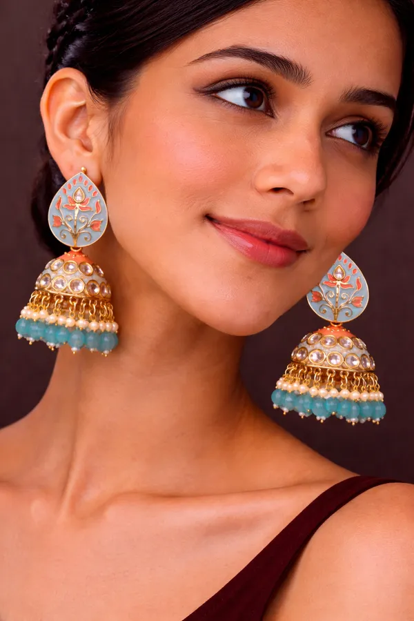 Elegant_Kundan_Meenakari_Jhumki_Earrings_for_Women_|_Traditional_Pearl_Drop_Ethnic_Jewelry_|_Lightweight_Wedding_&_Festive_Wear