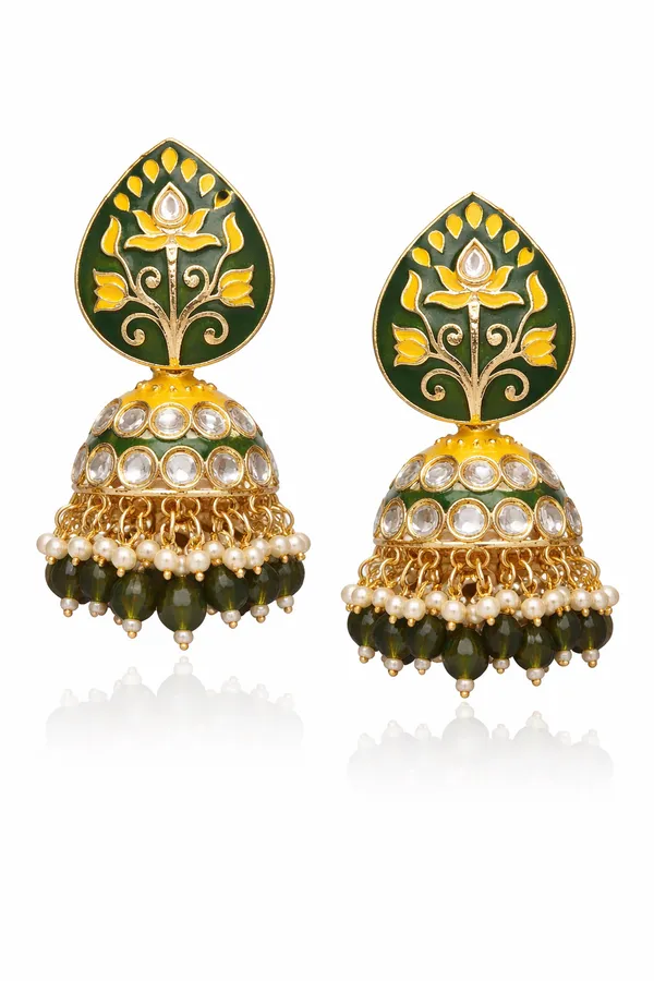Elegant_Kundan_Meenakari_Jhumki_Earrings_for_Women_|_Traditional_Pearl_Drop_Ethnic_Jewelry_|_Lightweight_Wedding_&_Festive_Wear
