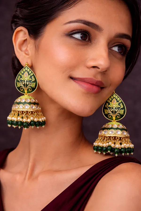 Elegant_Kundan_Meenakari_Jhumki_Earrings_for_Women_|_Traditional_Pearl_Drop_Ethnic_Jewelry_|_Lightweight_Wedding_&_Festive_Wear