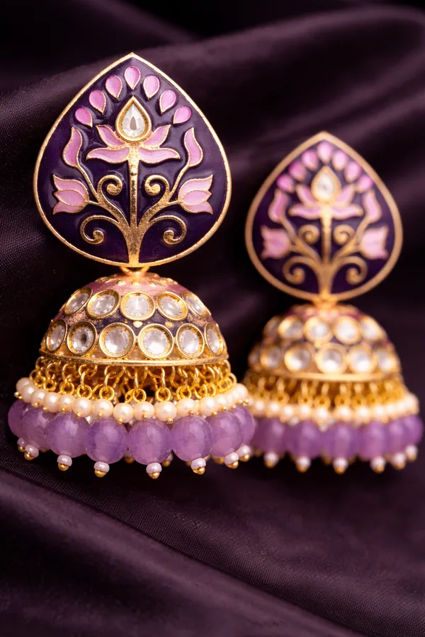 Elegant_Kundan_Meenakari_Jhumki_Earrings_for_Women_|_Traditional_Pearl_Drop_Ethnic_Jewelry_|_Lightweight_Wedding_&_Festive_Wear