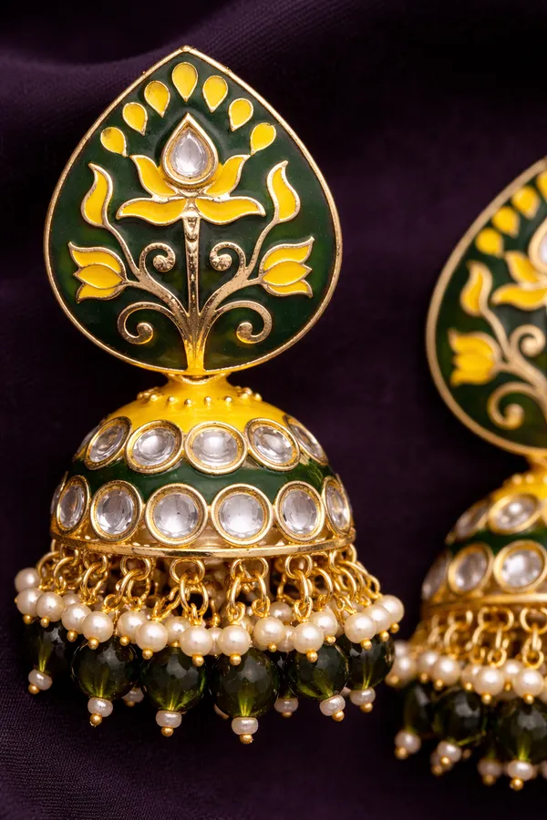 Elegant_Kundan_Meenakari_Jhumki_Earrings_for_Women_|_Traditional_Pearl_Drop_Ethnic_Jewelry_|_Lightweight_Wedding_&_Festive_Wear