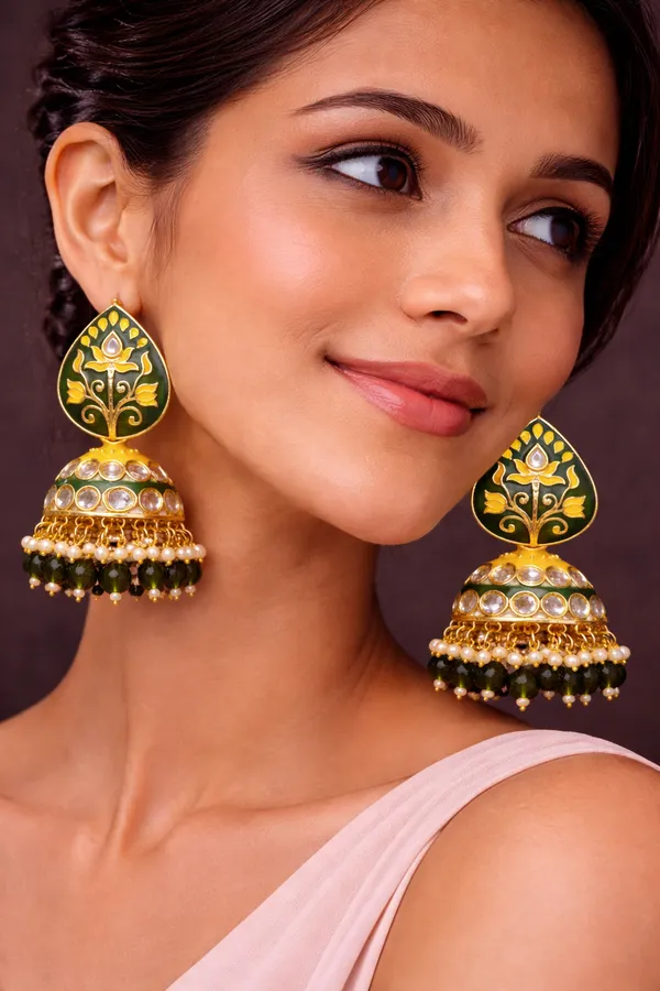 Elegant_Kundan_Meenakari_Jhumki_Earrings_for_Women_|_Traditional_Pearl_Drop_Ethnic_Jewelry_|_Lightweight_Wedding_&_Festive_Wear