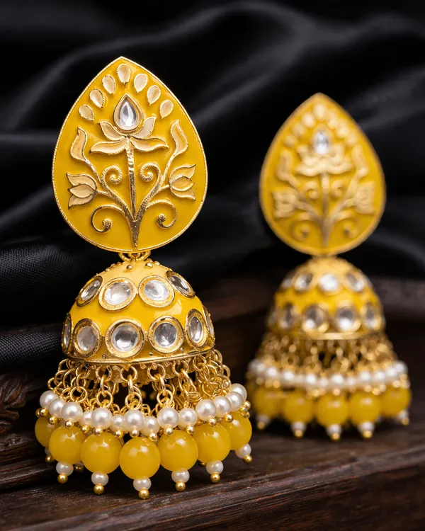 Elegant_Kundan_Meenakari_Jhumki_Earrings_for_Women_|_Traditional_Pearl_Drop_Ethnic_Jewelry_|_Lightweight_Wedding_&_Festive_Wear