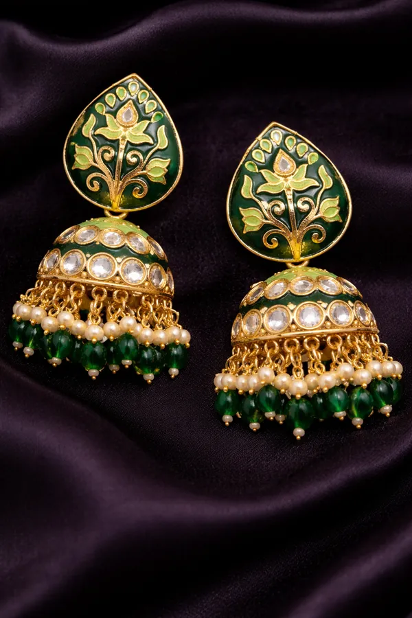 Elegant_Kundan_Meenakari_Jhumki_Earrings_for_Women_|_Traditional_Pearl_Drop_Ethnic_Jewelry_|_Lightweight_Wedding_&_Festive_Wear