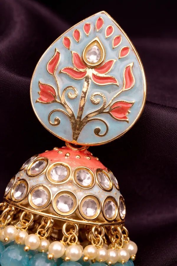 Elegant_Kundan_Meenakari_Jhumki_Earrings_for_Women_|_Traditional_Pearl_Drop_Ethnic_Jewelry_|_Lightweight_Wedding_&_Festive_Wear