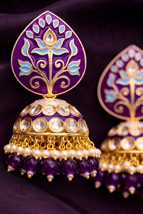 Elegant_Kundan_Meenakari_Jhumki_Earrings_for_Women_|_Traditional_Pearl_Drop_Ethnic_Jewelry_|_Lightweight_Wedding_&_Festive_Wear