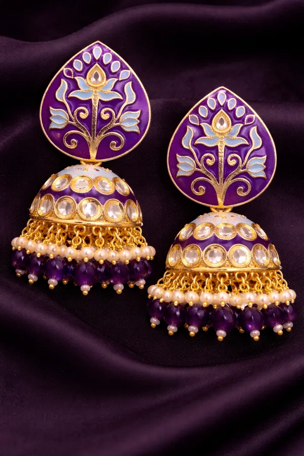 Elegant_Kundan_Meenakari_Jhumki_Earrings_for_Women_|_Traditional_Pearl_Drop_Ethnic_Jewelry_|_Lightweight_Wedding_&_Festive_Wear
