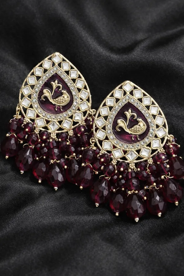 Meenakari_Kundan_Stud_Earrings_for_Women_|_Peacock_Design_Ethnic_Earrings_|_Indian_Shringar